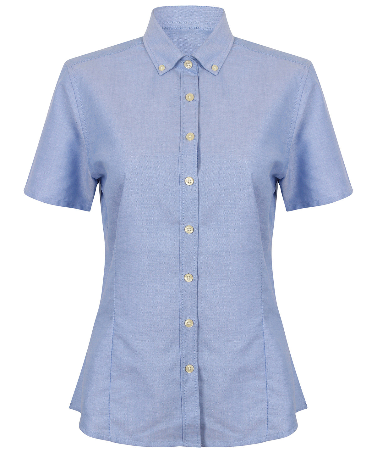 Women's modern short sleeve Oxford shirt