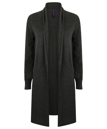 Women's longline open cardigan