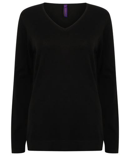 Women's 12 gauge v-neck jumper