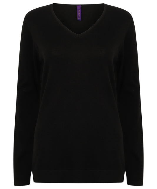 Women's 12 gauge v-neck jumper