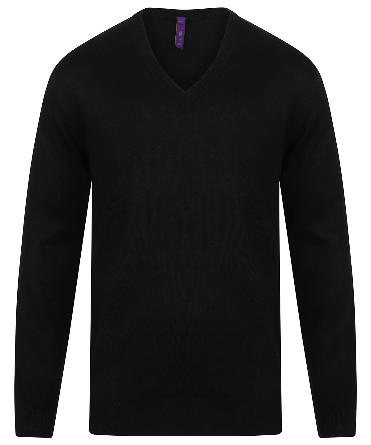 Cashmere touch acrylic v-neck jumper