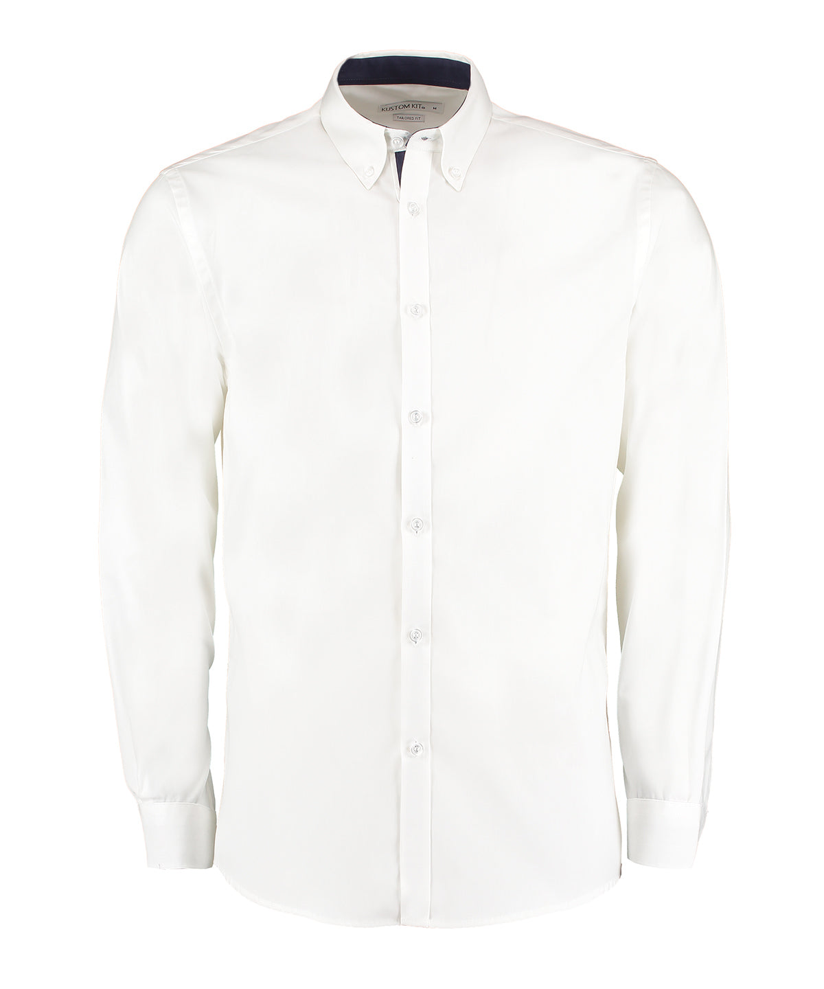 Contrast premium Oxford shirt (button-down collar) long-sleeved (tailored fit)