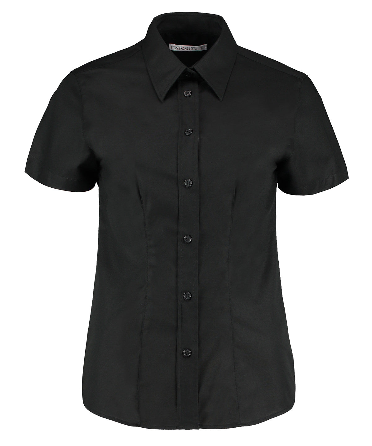 Women's workplace Oxford blouse short-sleeved (tailored fit)