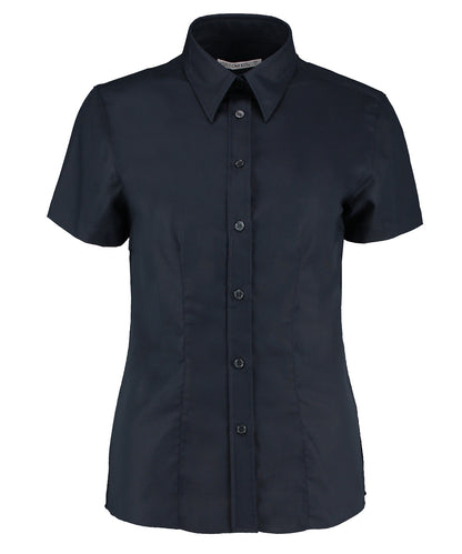 Women's workplace Oxford blouse short-sleeved (tailored fit)