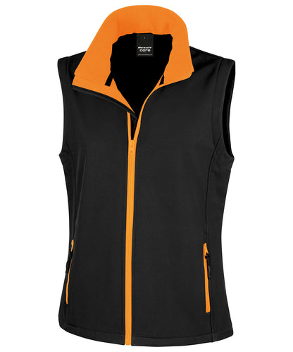 Women's printable softshell bodywarmer