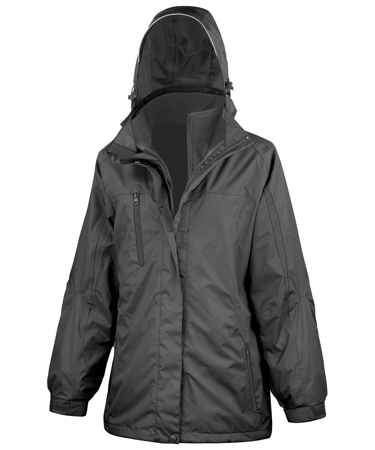 Women's 3-in-1 journey jacket with softshell inner