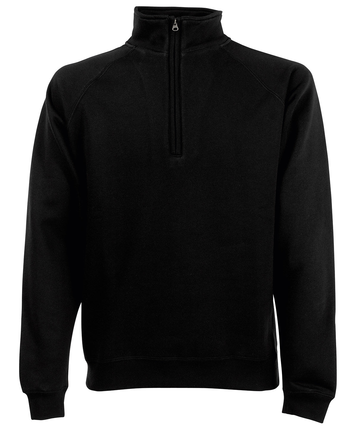 Premium 70/30 zip-neck sweatshirt