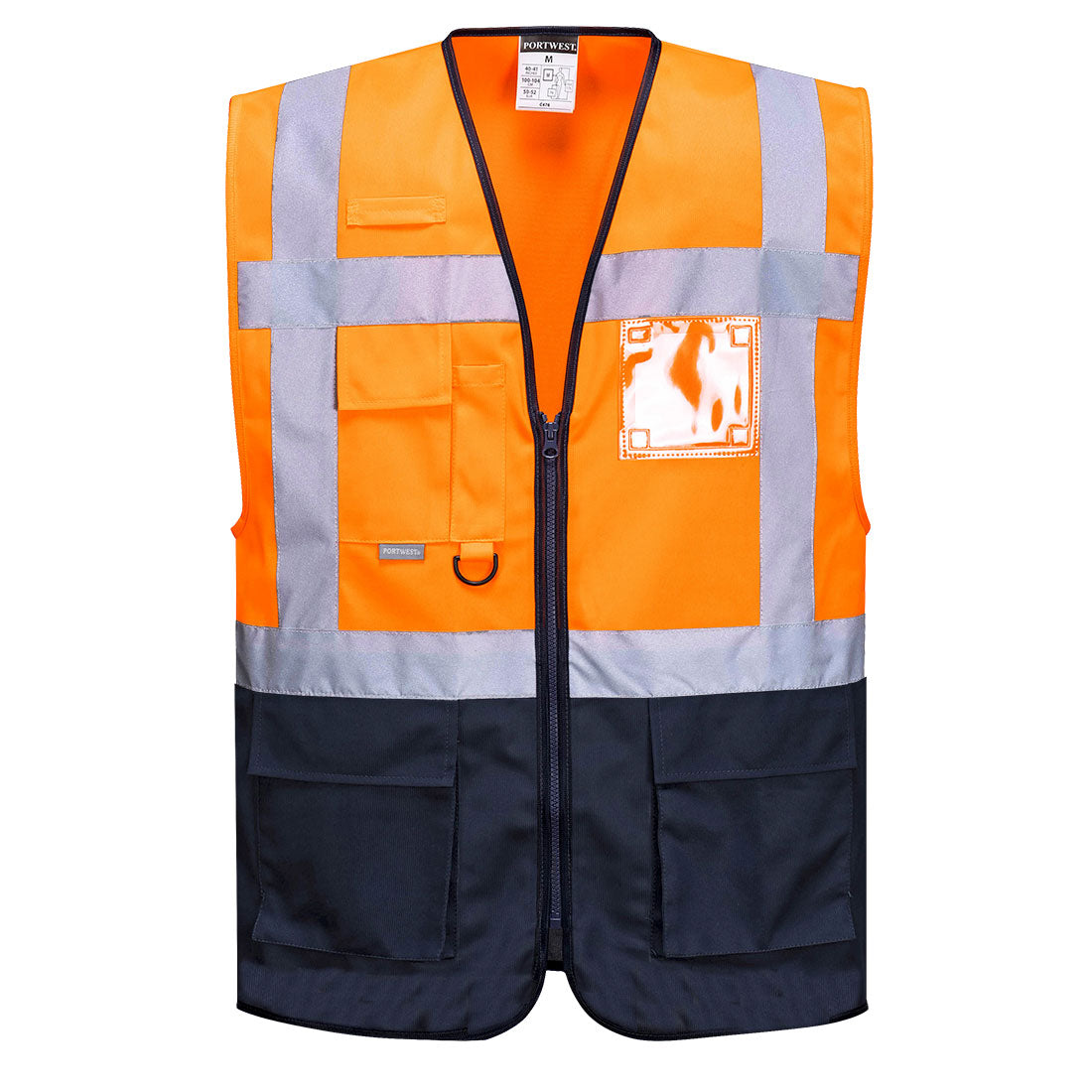 Portwest Warsaw Hi-Vis Contrast Executive Vest 