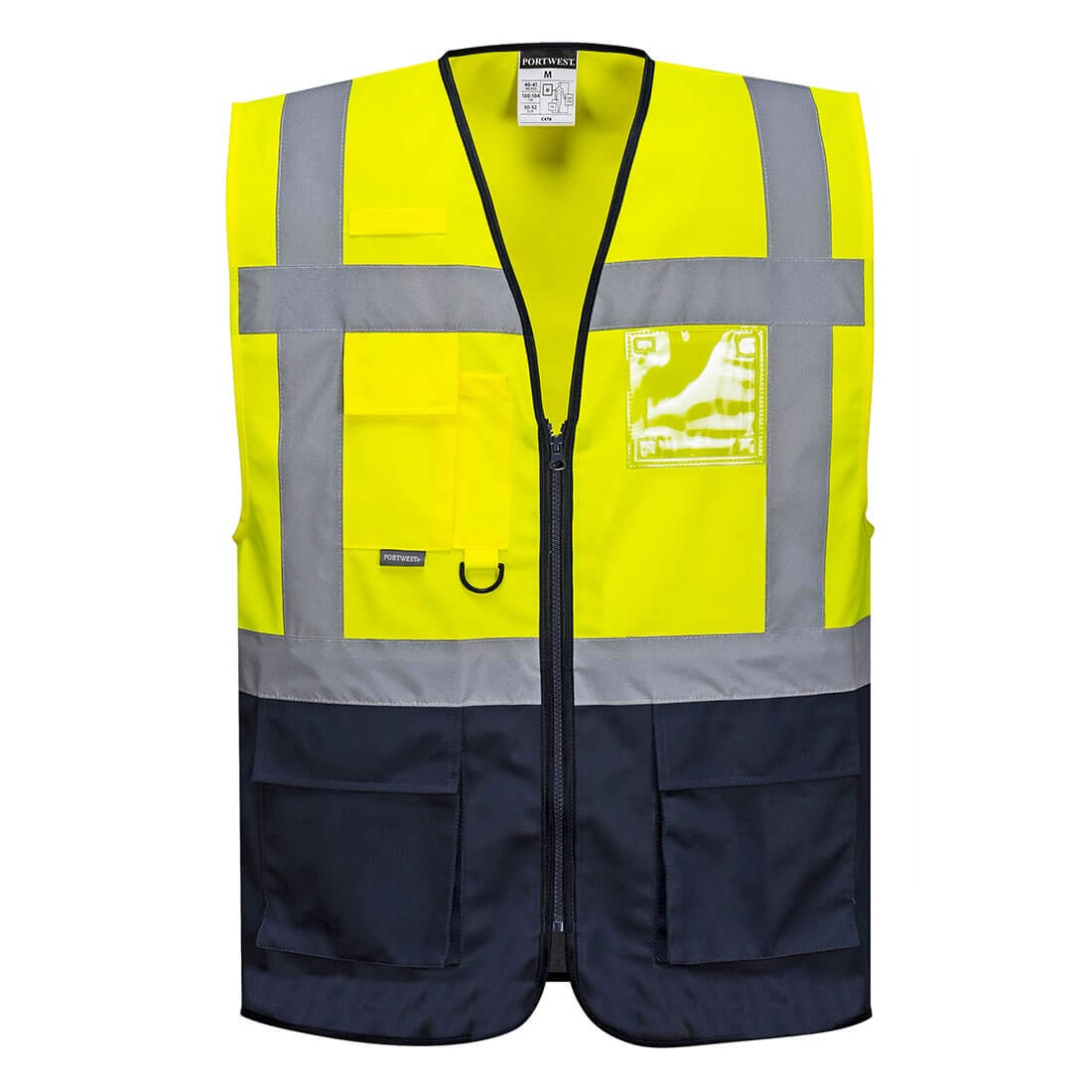 Portwest Warsaw Hi-Vis Contrast Executive Vest 