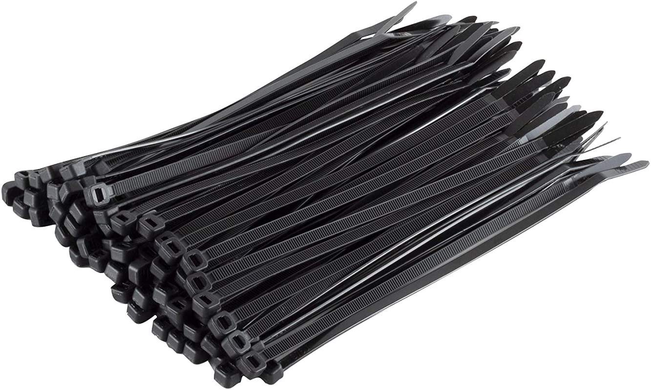 Cable Ties 300 x 4.8mm Black Pack of 100