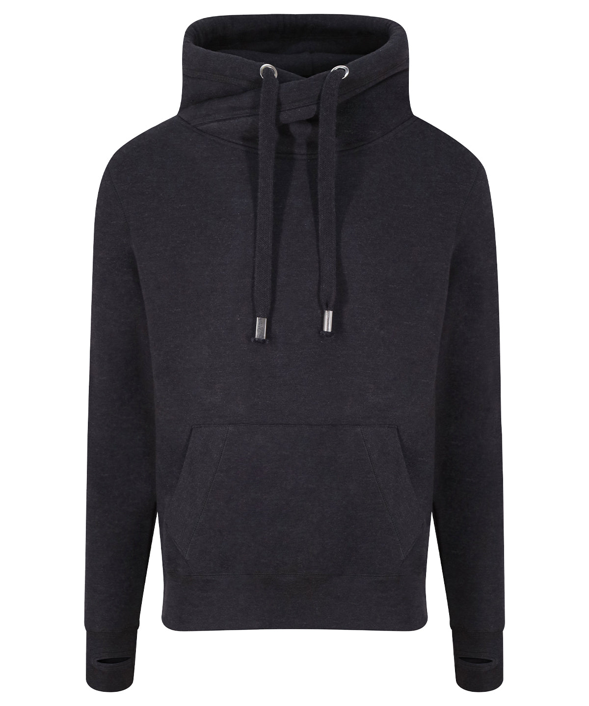 Cross neck hoodie