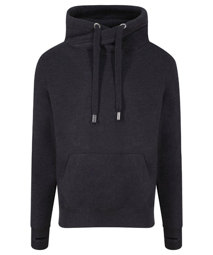 Cross neck hoodie