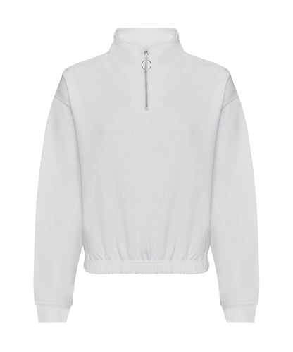 Women's cropped ¼-zip sweat