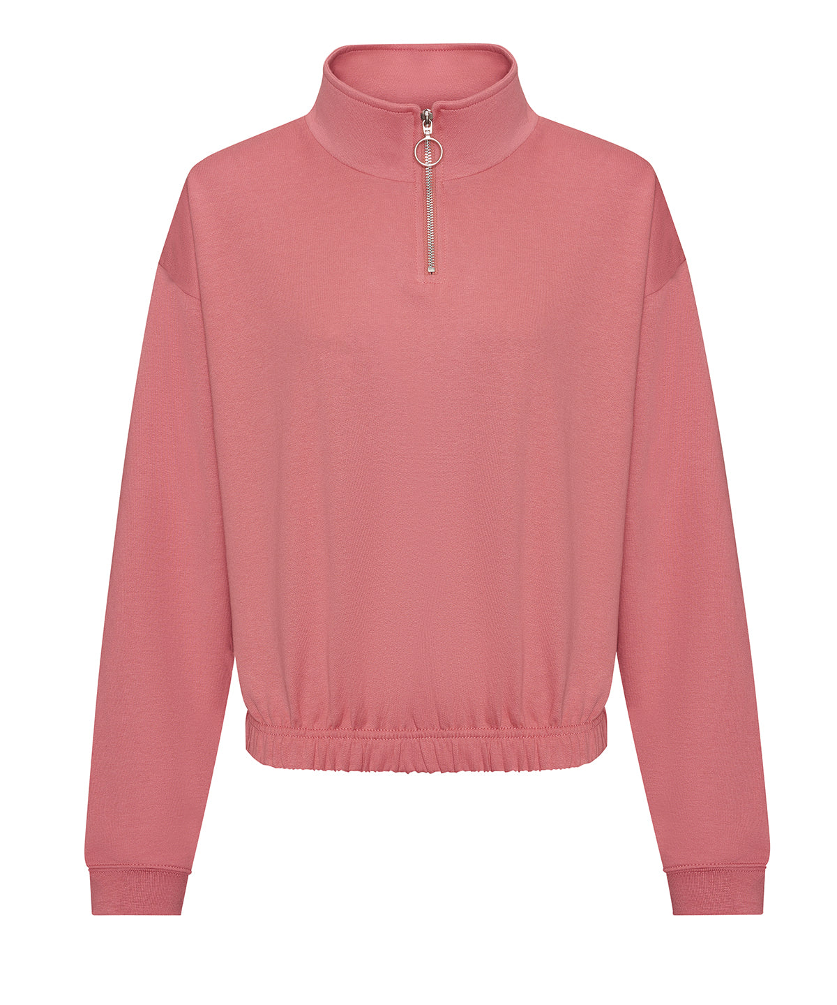 Women's cropped ¼-zip sweat