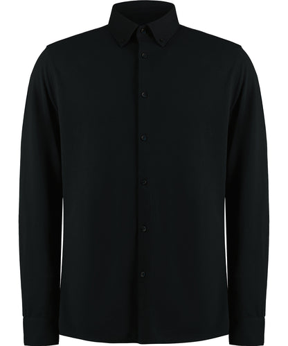 Long sleeve Superwash® 60° piqué shirt (tailored fit)