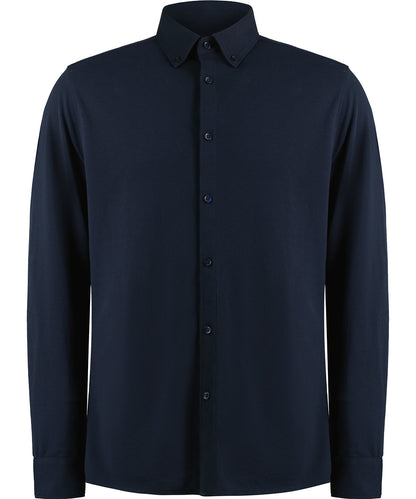 Long sleeve Superwash® 60° piqué shirt (tailored fit)