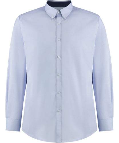 Contrast premium Oxford shirt (button-down collar) long-sleeved (tailored fit)