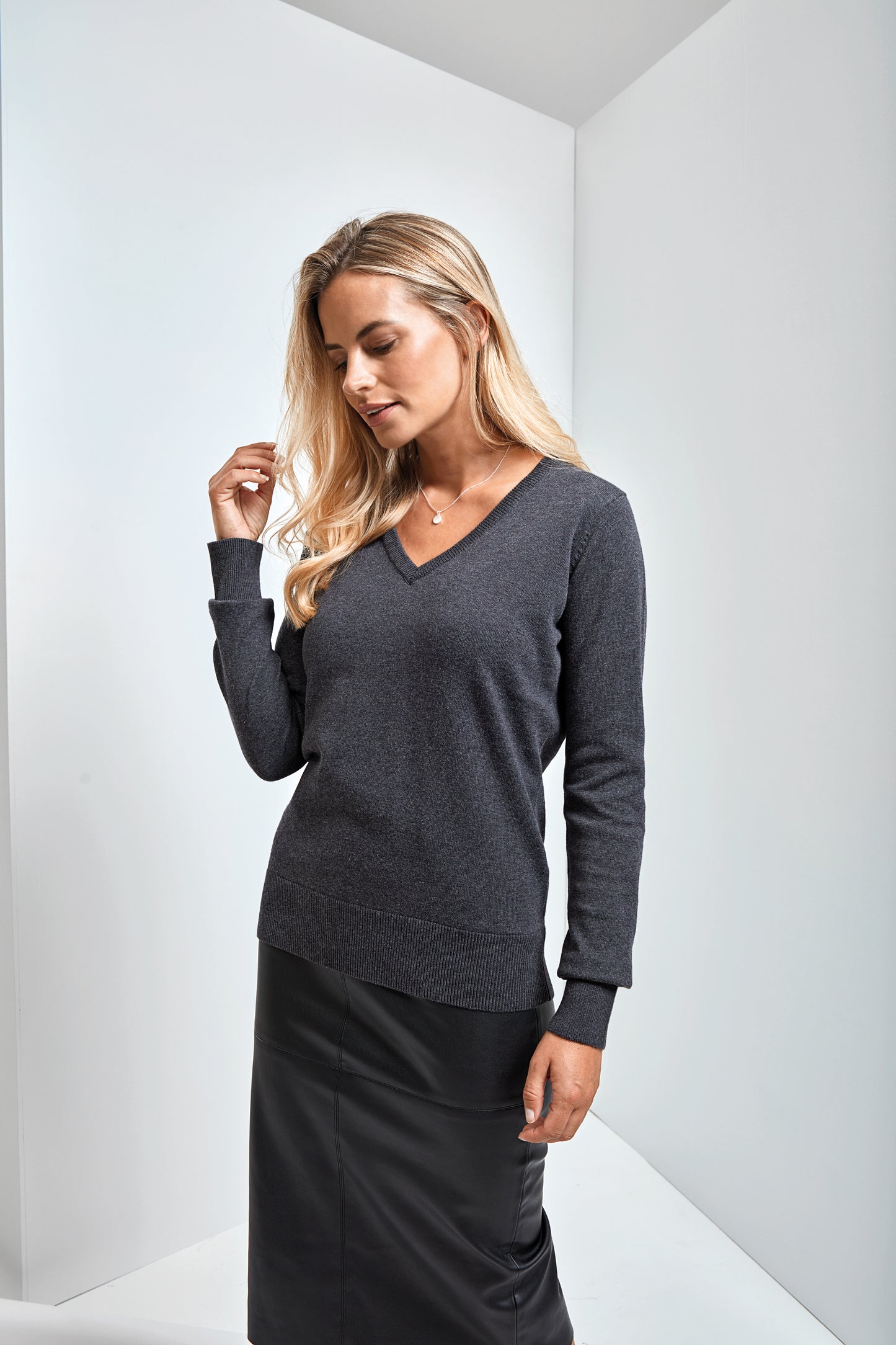 V-Neck Knitted Sweater - Customisable