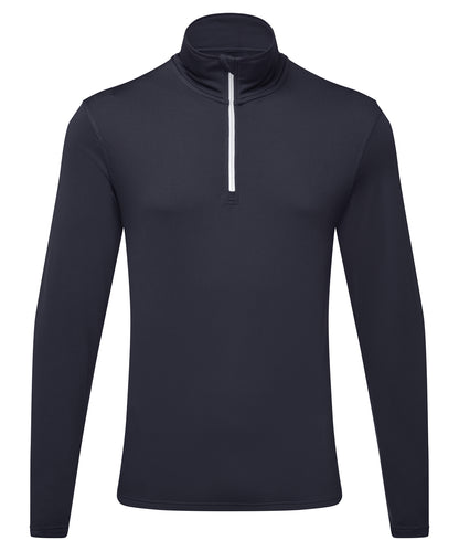 TriDri® recycled long sleeve brushed back ¼ zip top