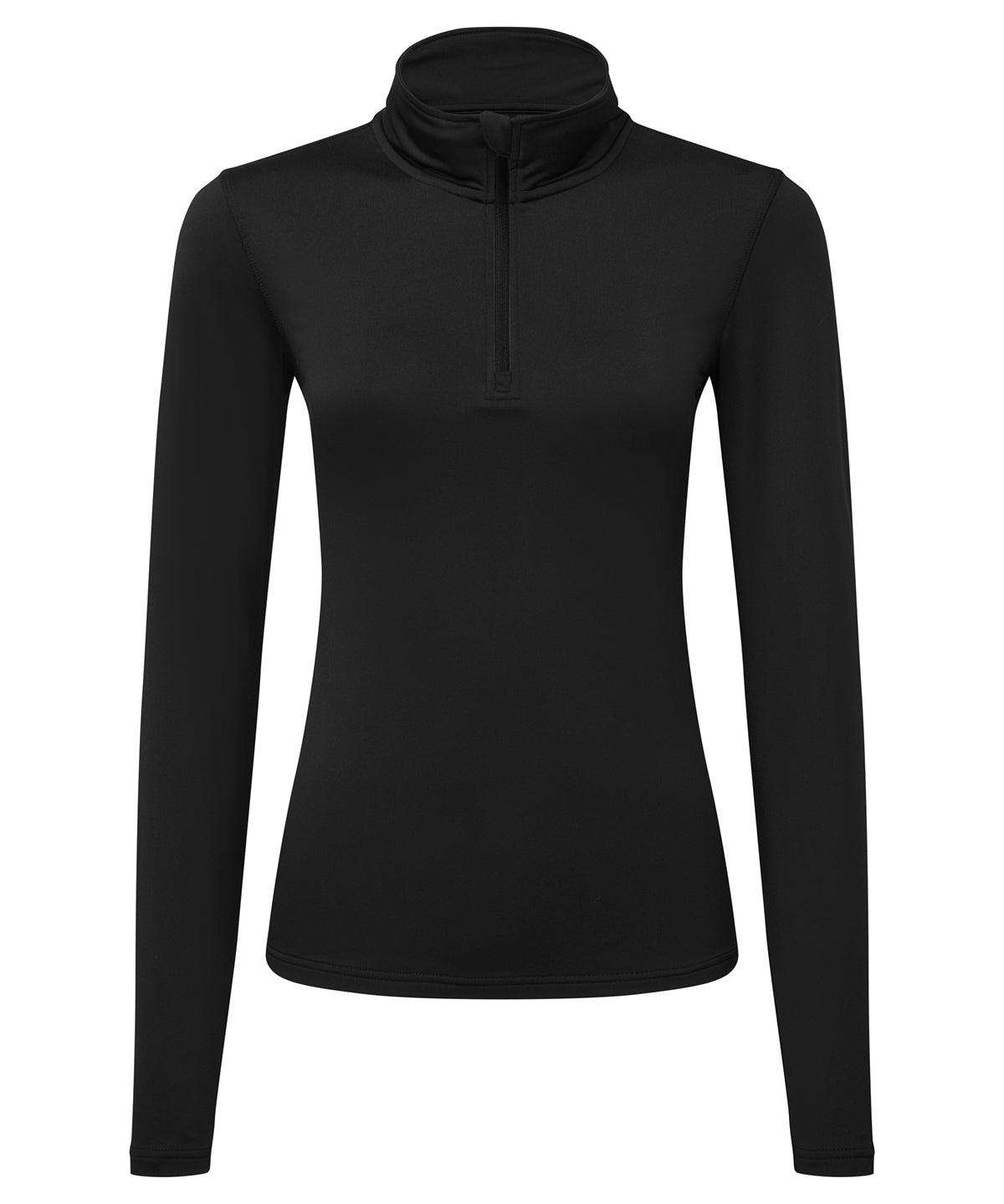 Women’s TriDri® recycled long sleeve brushed back ¼ zip top