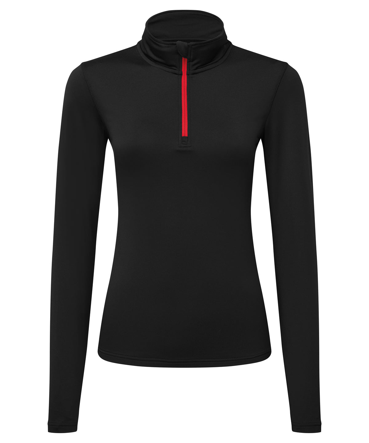 Women’s TriDri® recycled long sleeve brushed back ¼ zip top