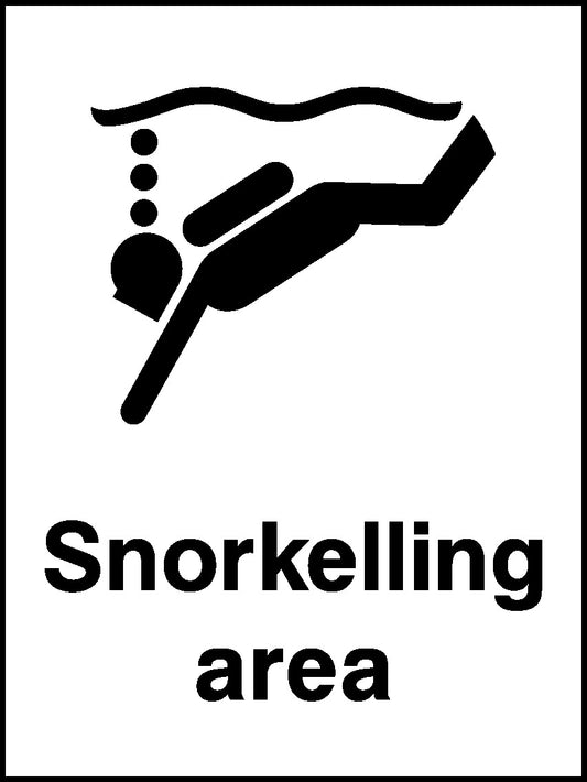 Snorkelling Area Water Safety Signage - WATE0027