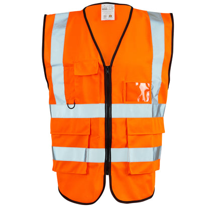 Supertouch Hi Vis Yellow 2 Tone Executive Vest