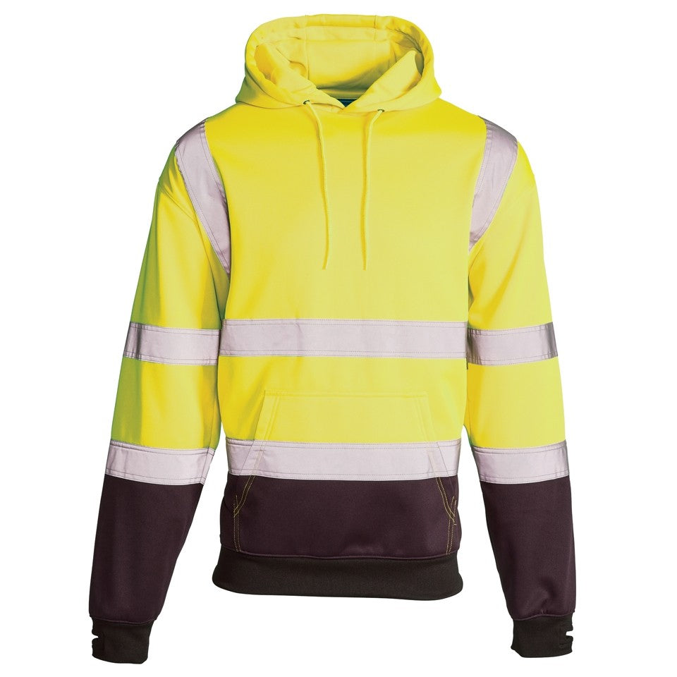 Supertouch Hi Vis 2 Tone Hooded Sweatshirt