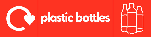 Plastic Bottles Recycling Plastics Signage - PLAS0013