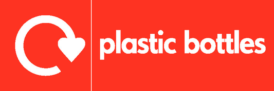 Plastic Bottles Recycling Plastics Signage - PLAS0004