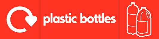 Plastic Bottles Recycling Plastics Signage - PLAS0014