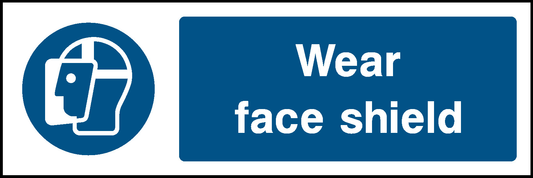 Wear Face Shield Mandatory Signs Personal Protective Equipment Signage - PPE0001.