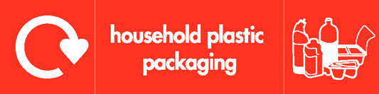 Household Plastic Pckaging Recycling Plastics Signage - PLAS0011