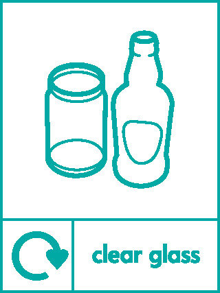 Dear Glass Recycling Glass Signage - GLAS0027