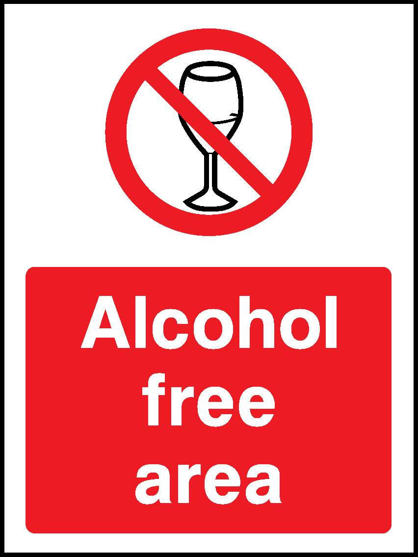 Alcohol Free Area Prohibition General Signage - GENE0124