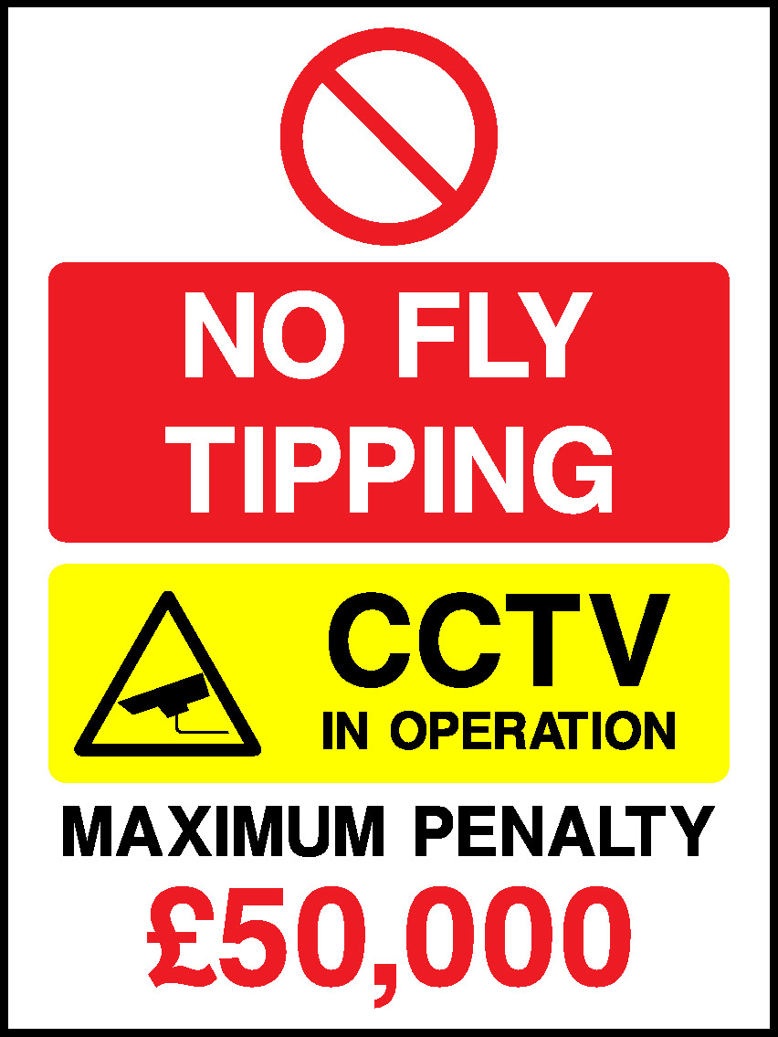 Tipping A Cctv Maximum Penalty 250,000 Prohibition General Signage - GENE0135