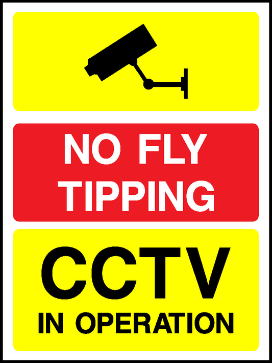 Tipping Cctv In Operation Prohibition General Signage - GENE0139