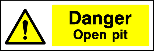 Danger Open Pit Garage Signs Signage - GARA0004