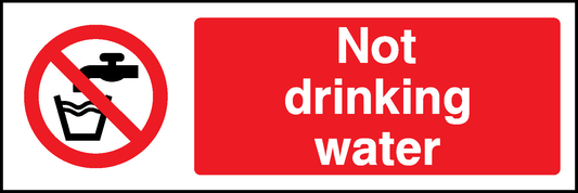 Not Drinking Water Prohibition General Signage - GENE0001