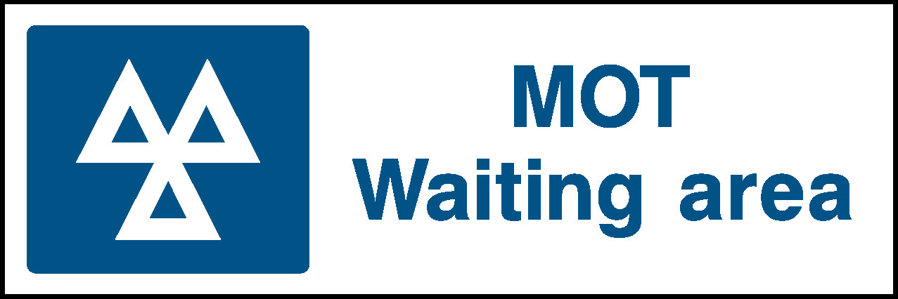 Mot Waiting Area Garage Signs Signage - GARA0014