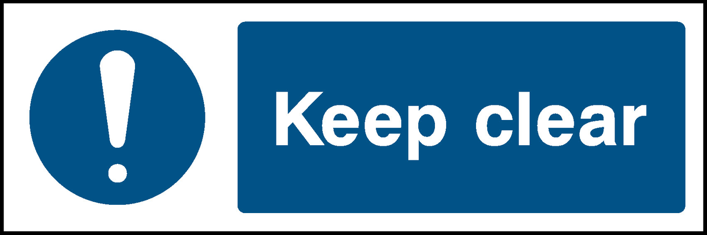 Keep Clear Fire Prevention Signage - FPRV0035