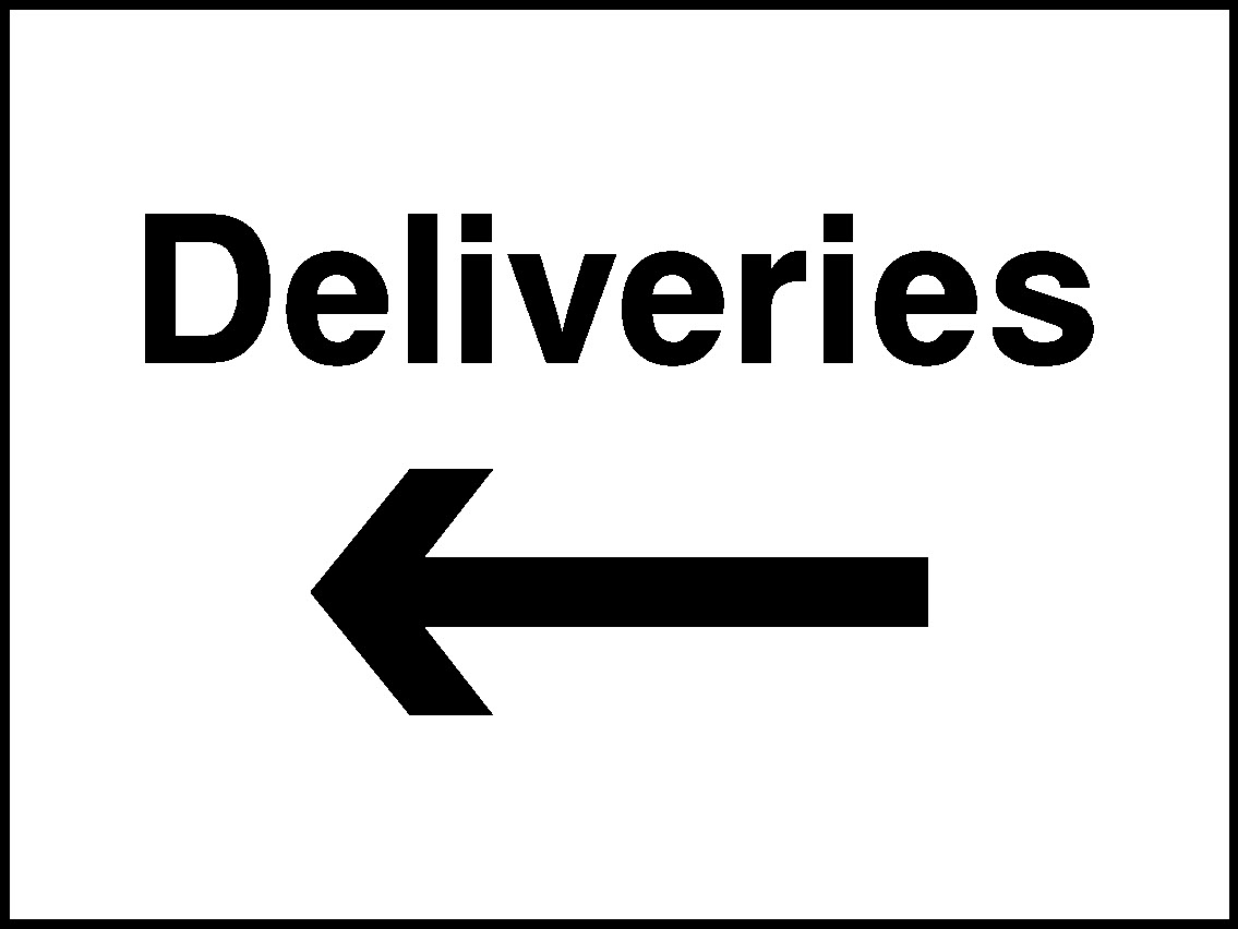 Deliveries Hotel Signs Signage - HOTE0006