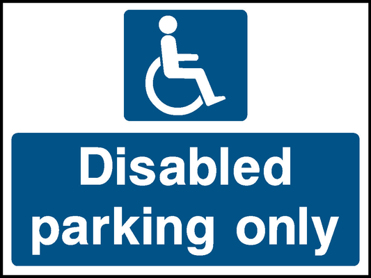 Disabled Parking Only Hotel Signs Signage - HOTE0002