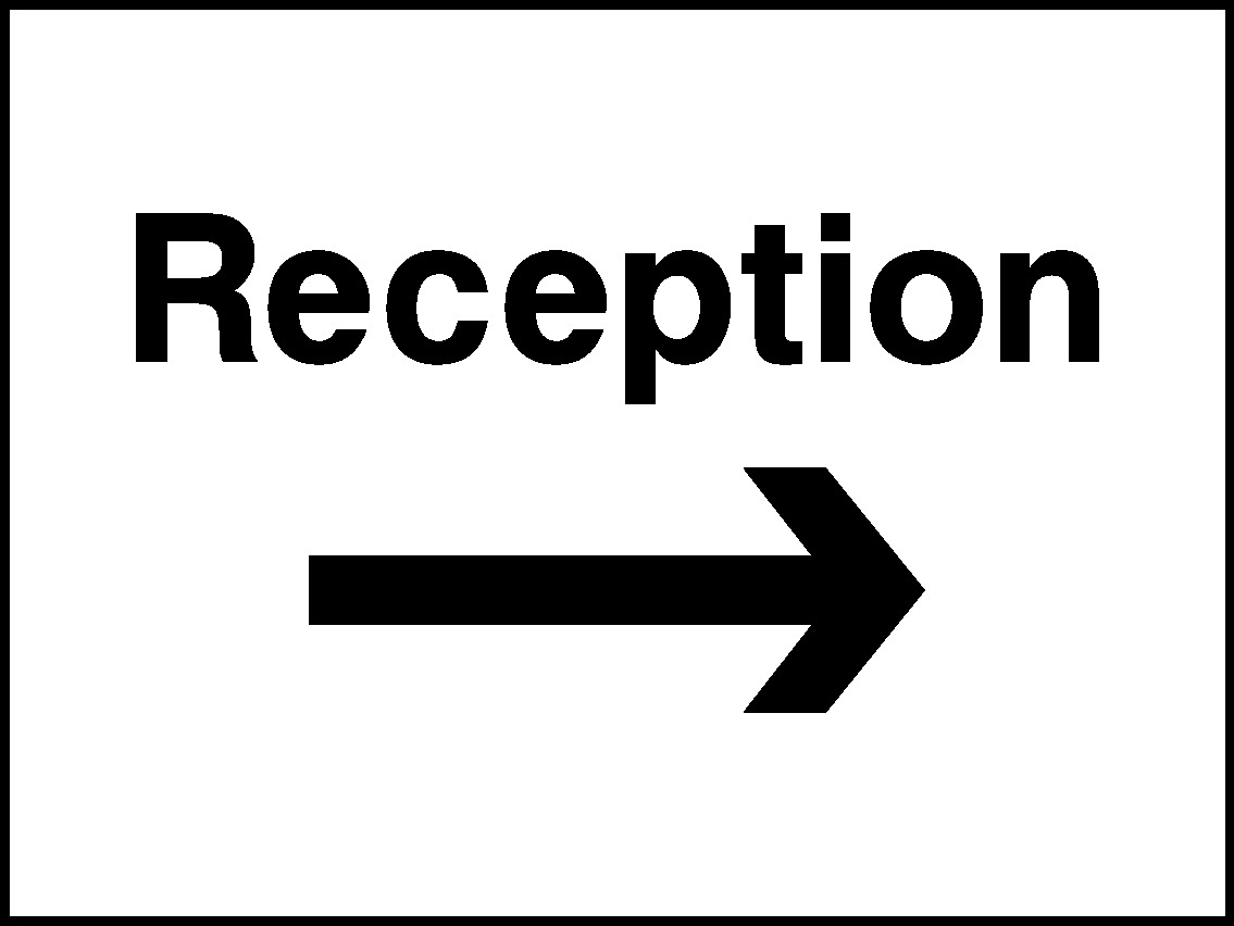 Reception Hotel Signs Signage - HOTE0007