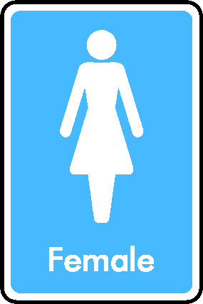 Female Information Signs Signage - INFO0002