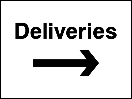 Deliveries Hotel Signs Signage - HOTE0005