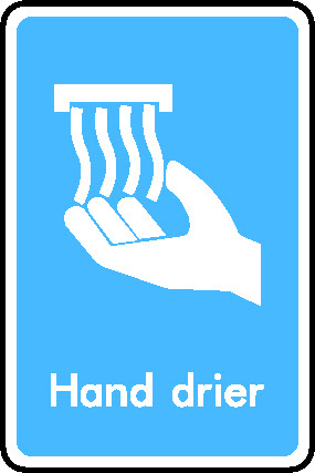 Hand Drier Information Signs Signage - INFO0011