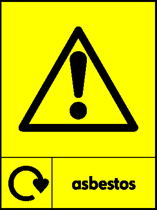 Asbestos Recycling Household Hazardous Waste Signage - HAZA0008