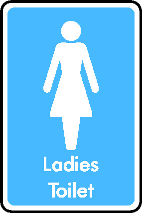 Ladies Toilet Information Signs Signage - INFO0003