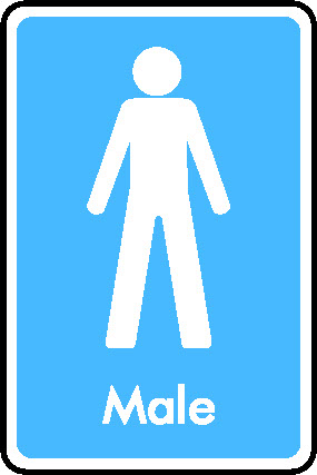 Male Information Signs Signage - INFO0007